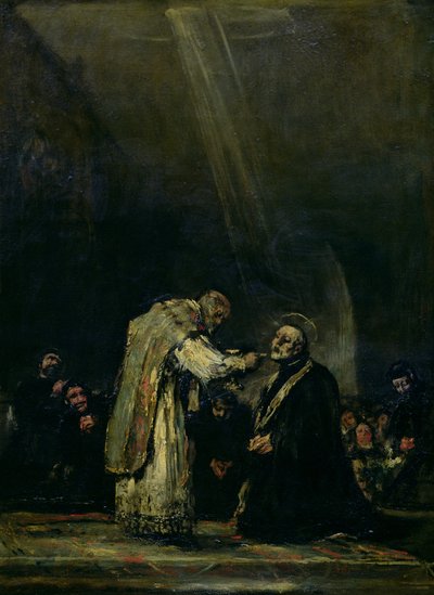 The Last Communion of St. Joseph Calasanz (1556-1648) by Francisco de Goya